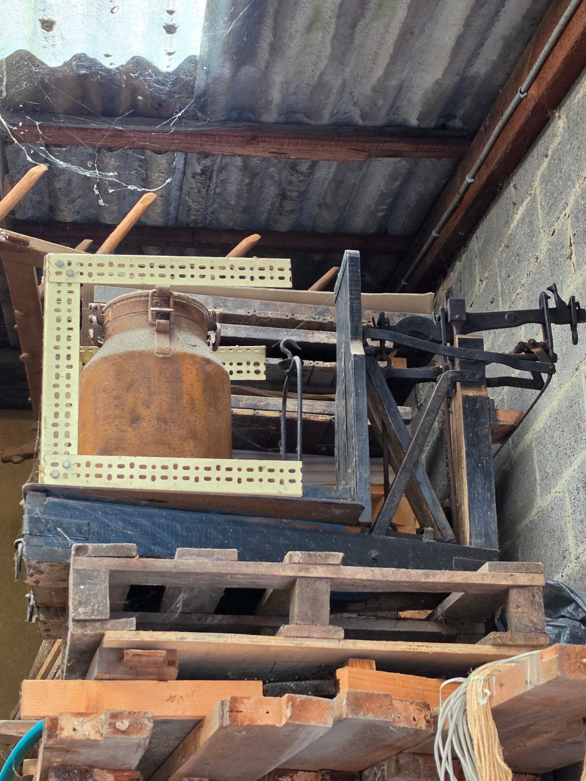 Oude bascule, Ophalen