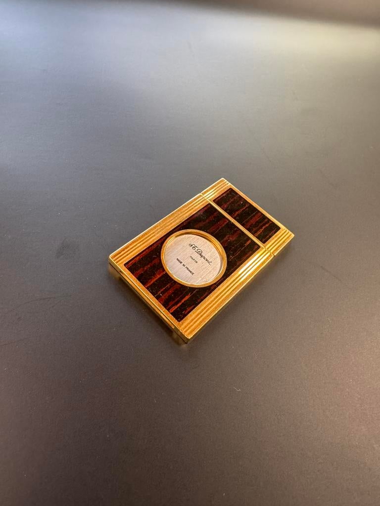 St Dupont Sigarenknipper met hout patroon, Verzamelen, Ophalen of Verzenden