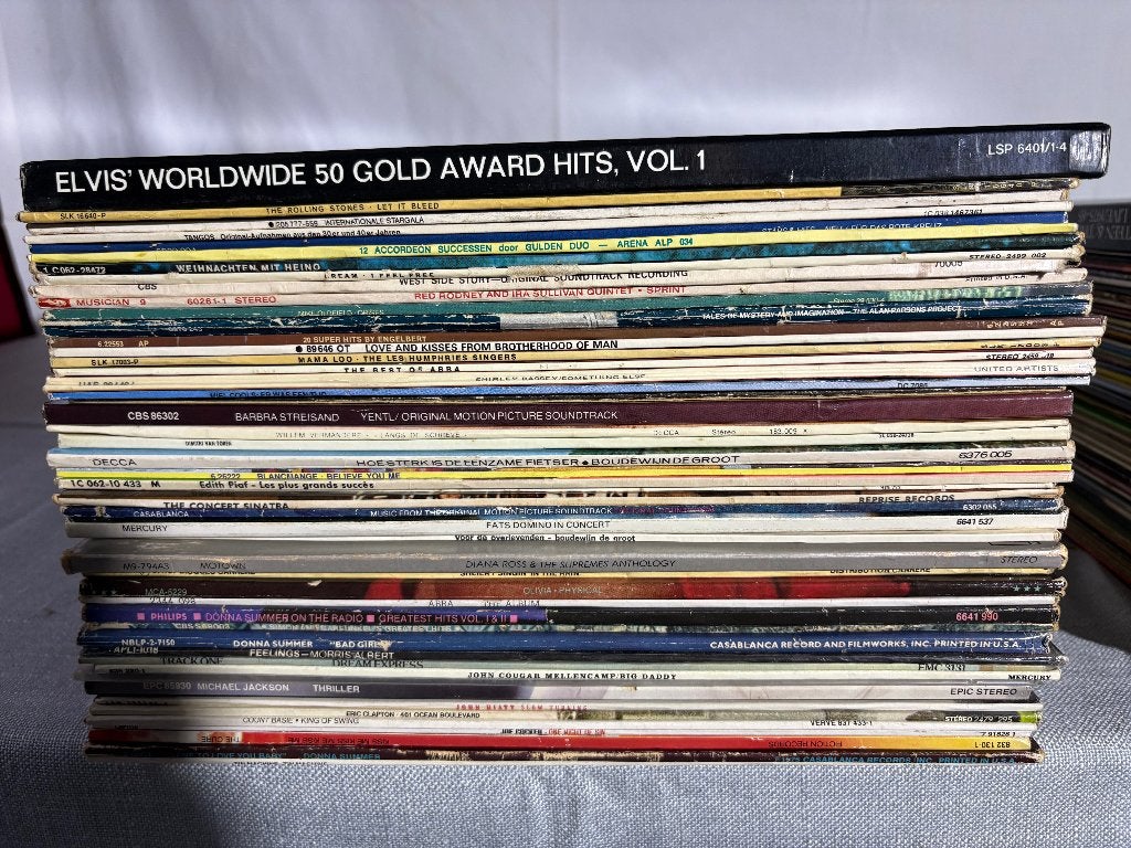 Vintage LP-verzameling 100 + vinylplaten, Ophalen, LP, Gebruikt, Overige genres