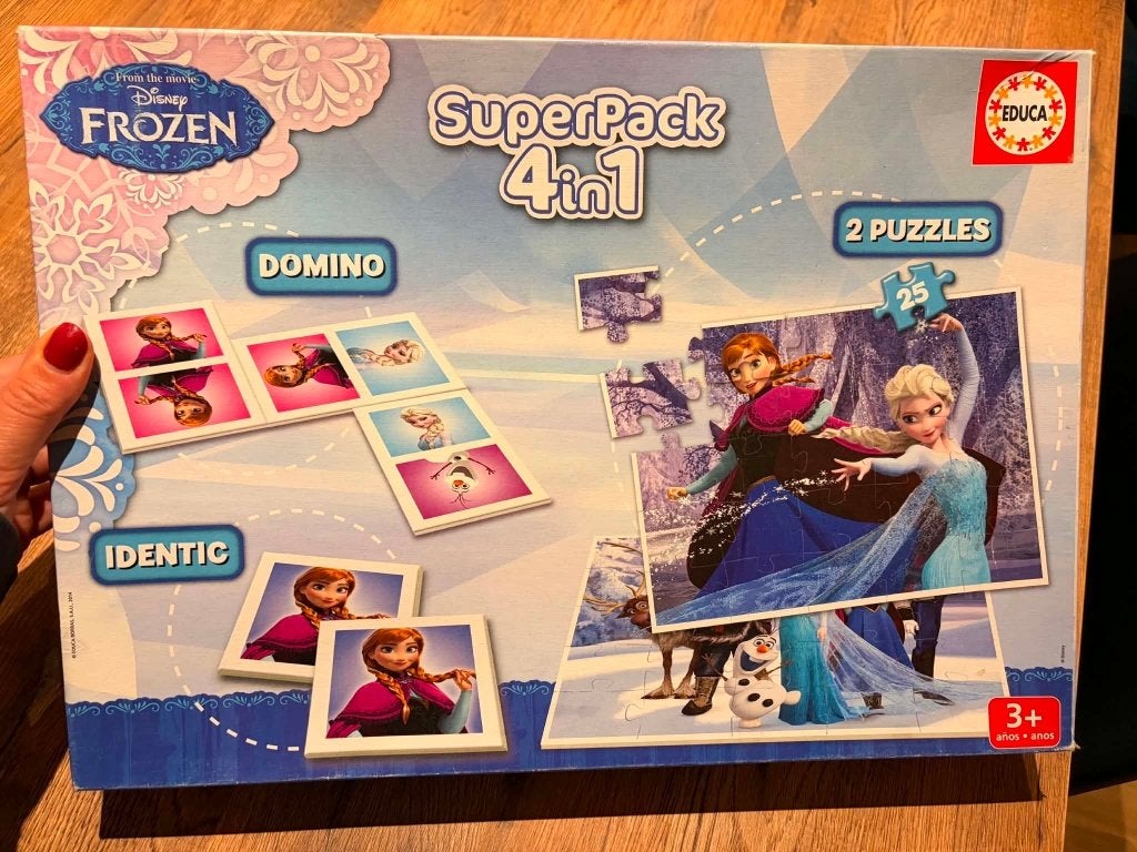 4 jeux en 1 de la reine des neiges, 1 ou 2 joueurs, Enlèvement, Utilisé