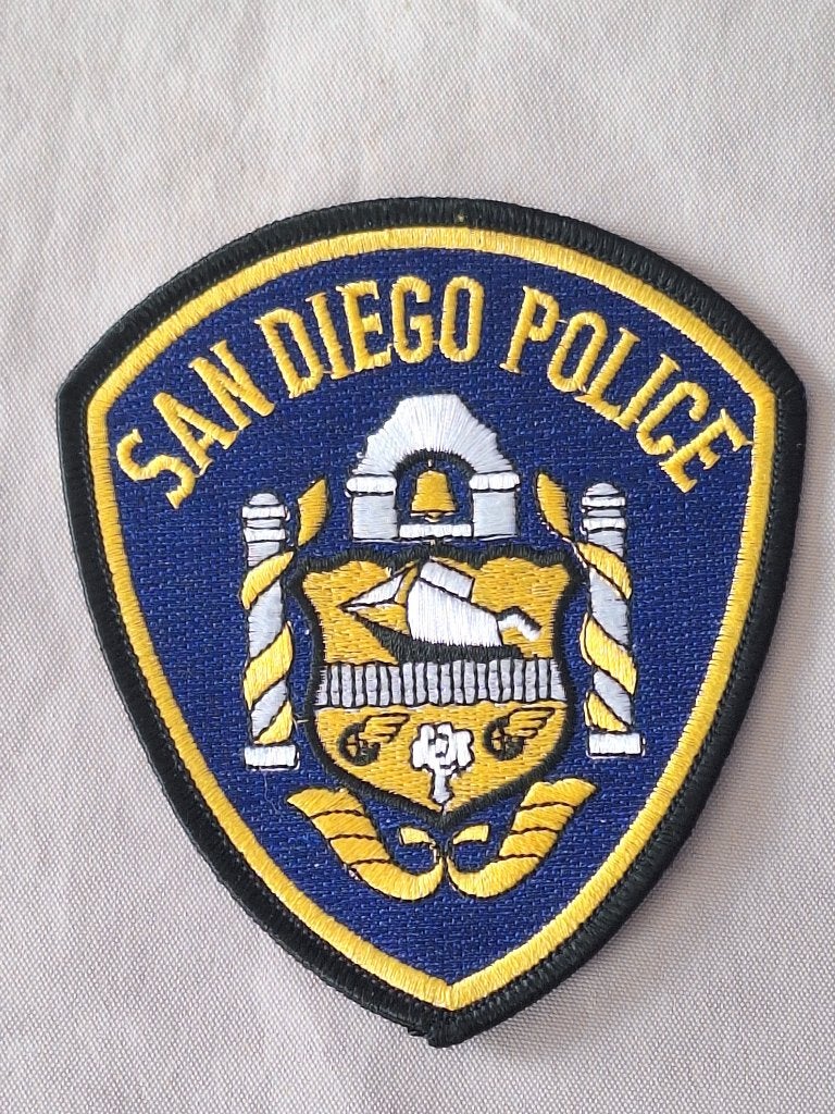 SAN DIEGO POLICE - Écusson police américaine, Collections, Enlèvement ou Envoi, Armée de terre, Autres types