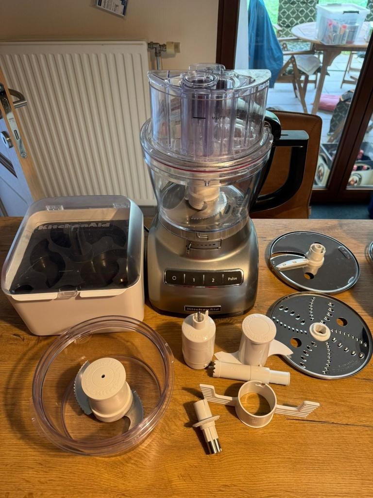 KitchenAid Foodprocessor 3,1L – Contour Silver (5KFP1335), Elektronische apparatuur, Ophalen, Zo goed als nieuw, Vaatwasserbestendig