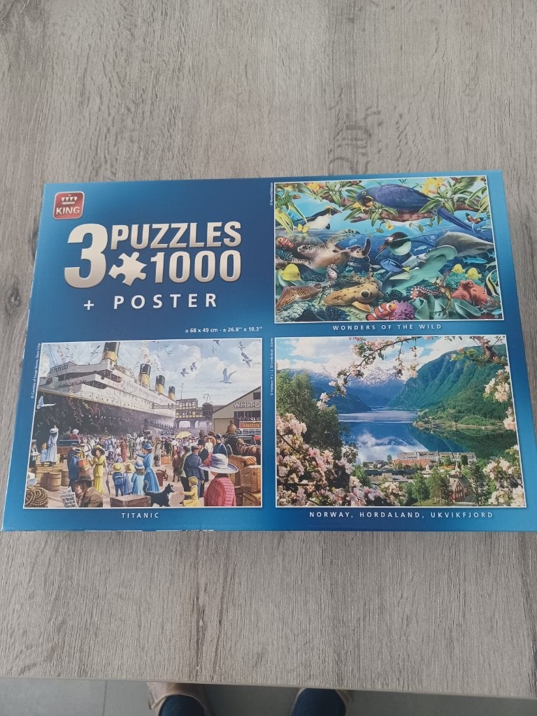 legpuzzels 1000 stukjes, Hobby en Vrije tijd, Denksport en Puzzels, Ophalen, Zo goed als nieuw, Legpuzzel
