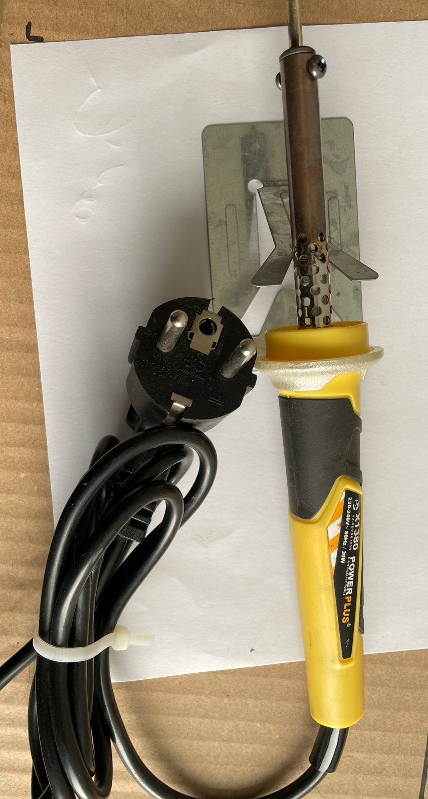 Fer a souder 30w X1380 Powerplus. Avec support, Enlèvement ou Envoi, Comme neuf