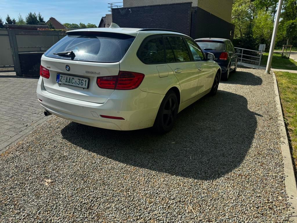 BMW 320 D, Auto's, Zwart, 4 cilinders, Wit, Leder