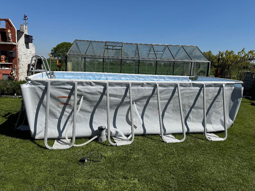 zwembad,l 4,60m br 2m diepte 1,20m, Ophalen, Rechthoekig, Minder dan 200 cm, Zo goed als nieuw