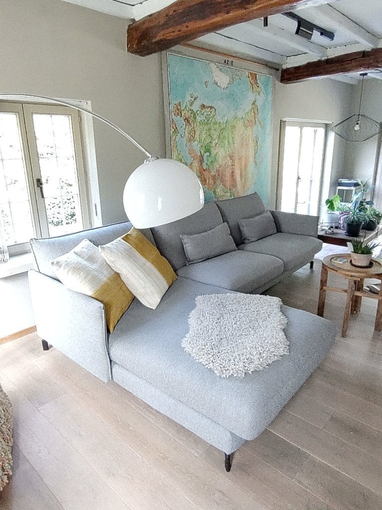 Zetel, Ophalen, Zo goed als nieuw, Stof, Zetel met Longchair