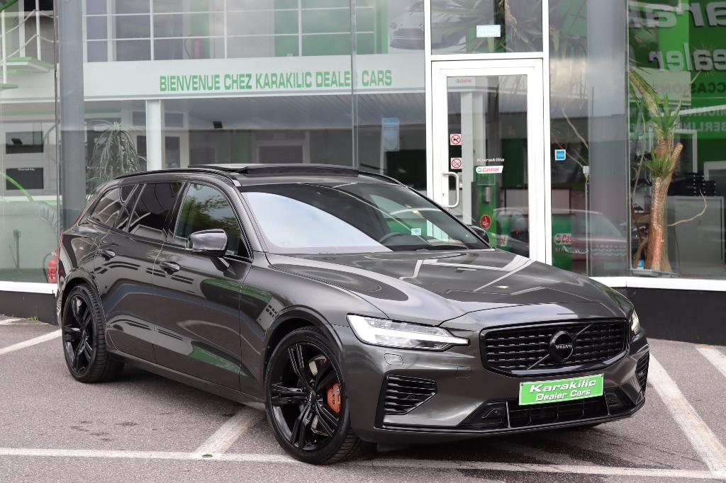 VOLVO V60 2.0 T8 AWD PHEV HYBRID R-DESIGN PANO HEADUP FULL, Cuir, Argent ou Gris, Achat, Euro 6