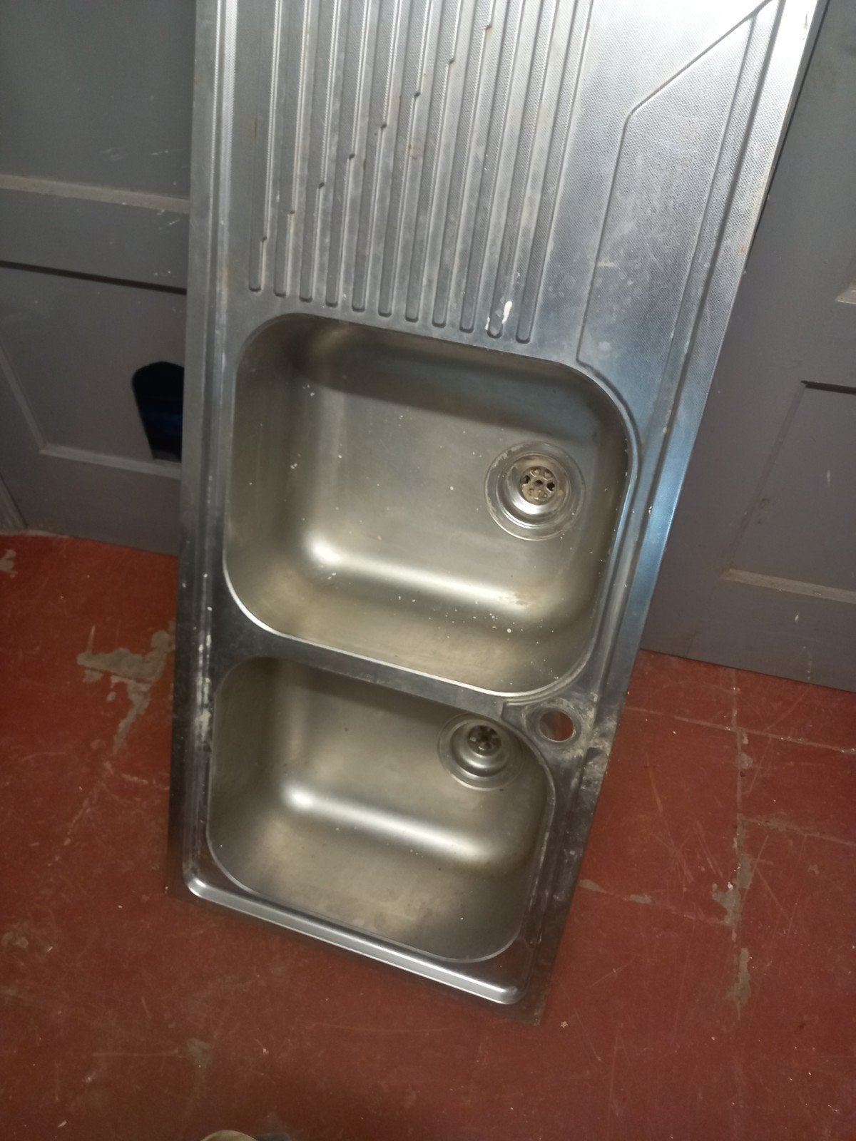 evier cuisine double bac a encastrer 50cm sur 116 cm, Bricolage & Construction, Enlèvement