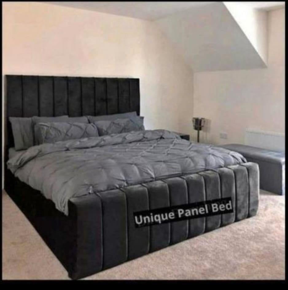 Luxe Bed met Hoofdbord – Perfect voor Elke Slaapkamer, Envoi, Noir