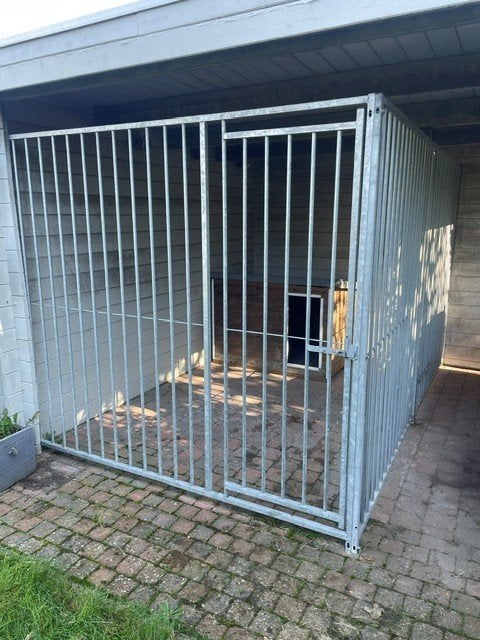 Gegalvaniseerde spijlpanelen voor hondenren, Dieren en Toebehoren, Ophalen, 110 cm of meer, 100 cm of meer, Hondenhok