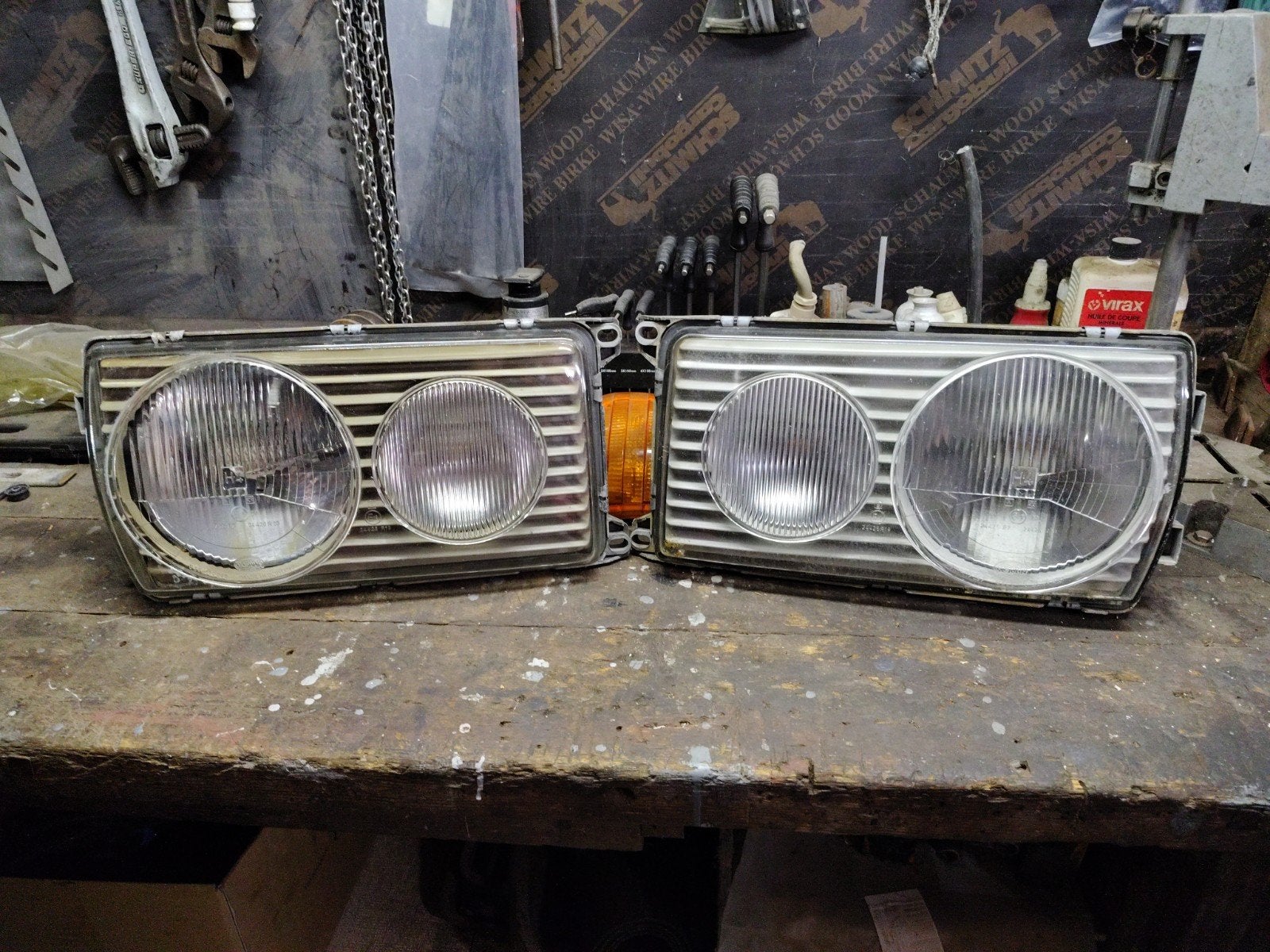 2 originele koplampen w123, Auto-onderdelen, Ophalen of Verzenden