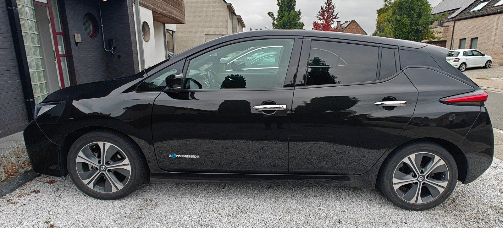 Nissan leaf 2018.   55.000 km. 40 KW, Autos, Achat, Ordinateur de bord, Noir, 5 portes