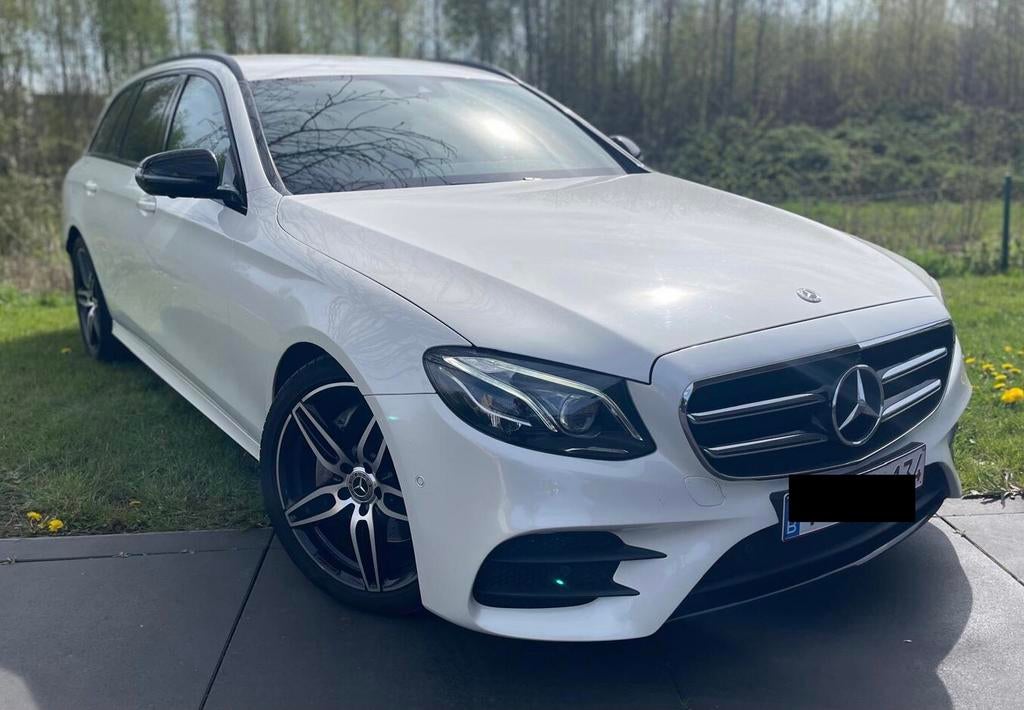 Mercedes-Benz E 200 d Break AMG Line – 2019 – Trekhaak, Autos, 121 g/km, Cuir et Alcantara, Achat, Noir