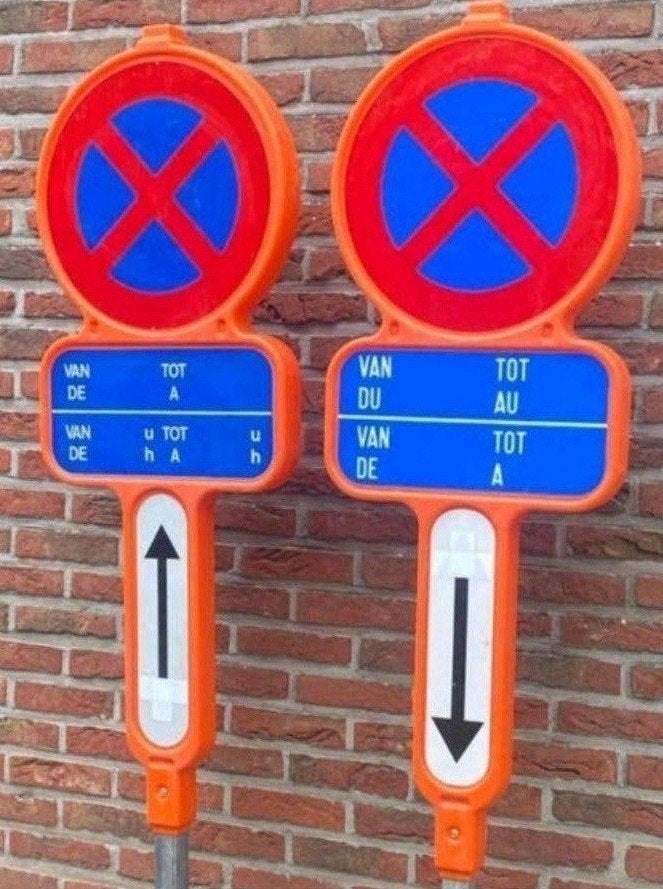 Parkeerverbodsborden E3, Ophalen