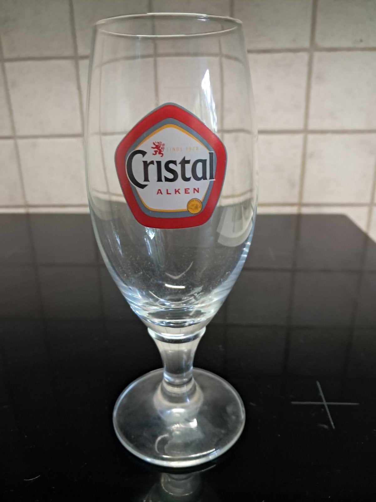 Mooi glas Cristal Alken, Verzamelen, Biermerken, Ophalen