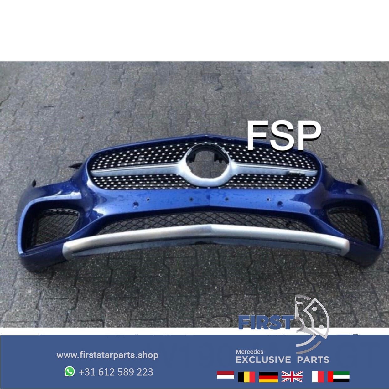 W190 AMG GT VOORBUMPER COMPLEET Mercedes GT GTC GTS GTR AMG, Gebruikt, -, Voor, Ophalen of Verzenden