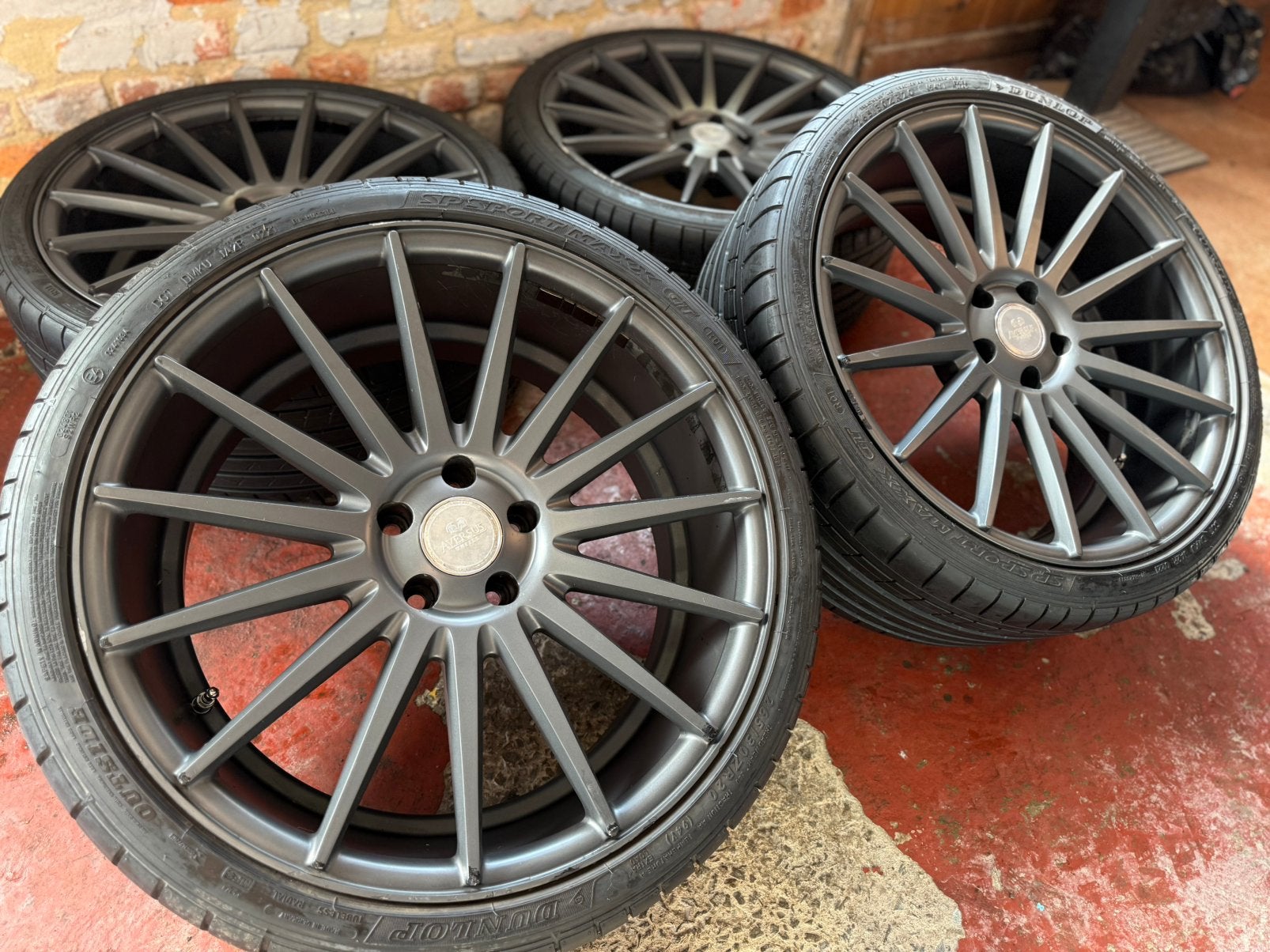 Jantes Aversus 20 5x112 avec Pneus Dunlop 265/30 R20, Enlèvement, 20 pouces, Pneu(s)