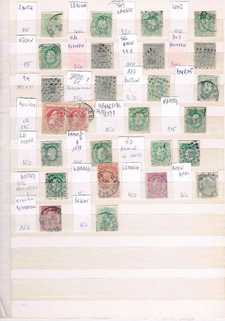 Quelques timbres oblitération lisibles - noms répertoriés, Enlèvement ou Envoi, Affranchi