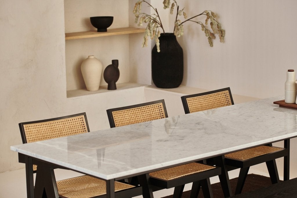 [Uitverkoop] Aime Té Design - Marmeren tafels | Rechthoekig, Huis en Inrichting, Tafels | Eettafels, Overige materialen, Verzenden