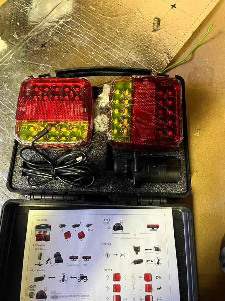 Verlichtingset draadloos LED, Ophalen