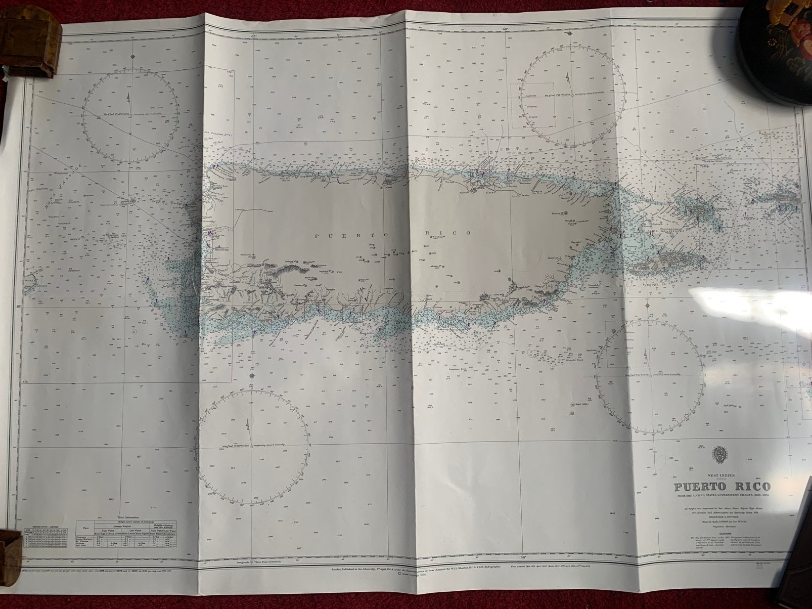 Maritieme kaarten, Ophalen of Verzenden, Zo goed als nieuw, Kaart, Foto of Prent