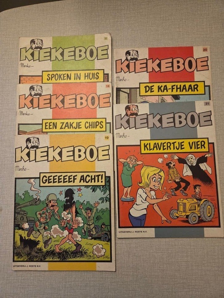 5 x Kiekeboe, 1ste druk., Plusieurs BD, Enlèvement ou Envoi, Merho, Comme neuf