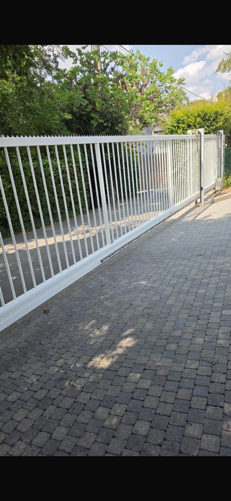 grand portail motorisé + porte  ( état impeccable demonter, Jardin & Terrasse, Enlèvement ou Envoi, Comme neuf