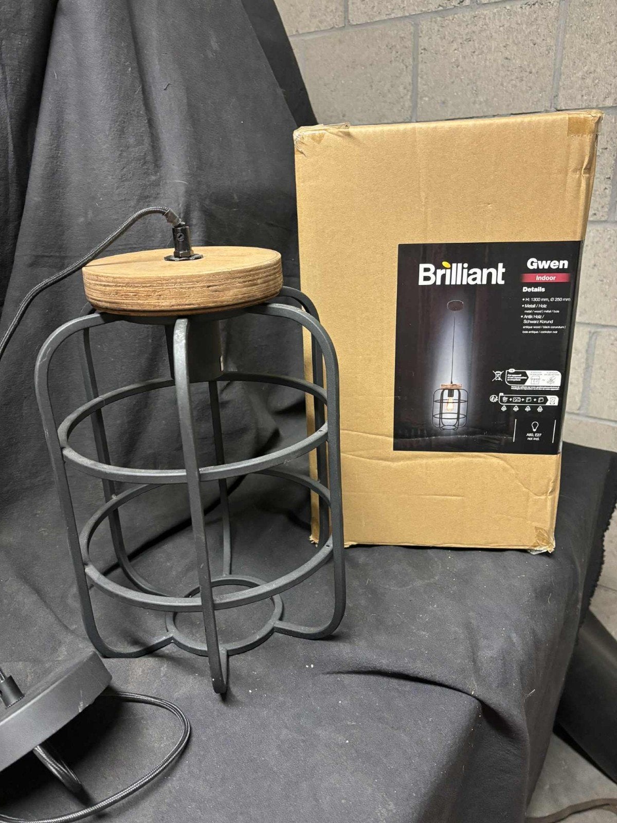 magnifique lampe suspendue NOUVELLE !, Enlèvement, Bois