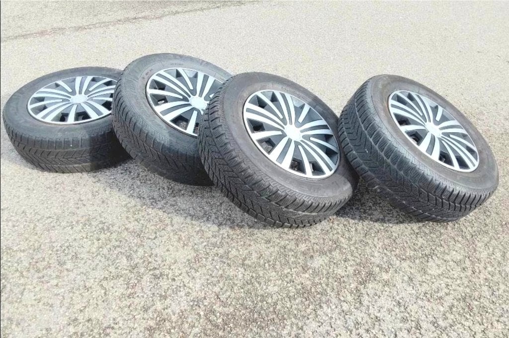 Roues hiver 215/65R16 originales VW Tiguan, Ophalen, 16 inch, Banden en Velgen, Winterbanden