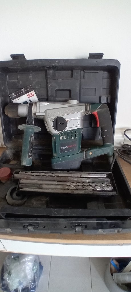 Kap/boormachine power plus, Doe-het-zelf en Bouw, Gereedschap | Boormachines, Ophalen, Gebruikt, Boor- en/of Breekhamer
