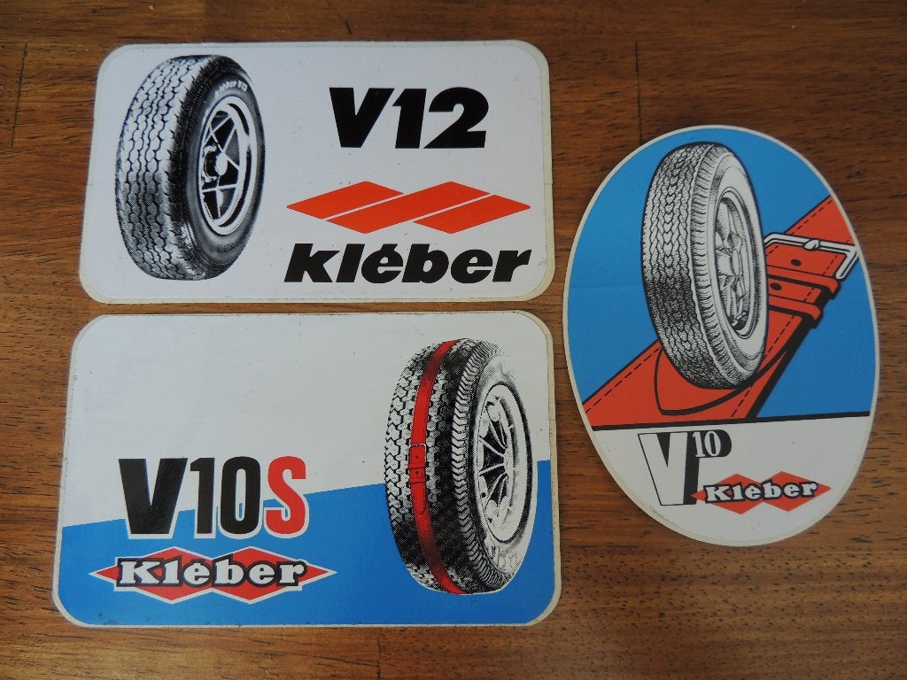 Kleber autobanden 3 x stickers, Collections, Enlèvement ou Envoi, Comme neuf