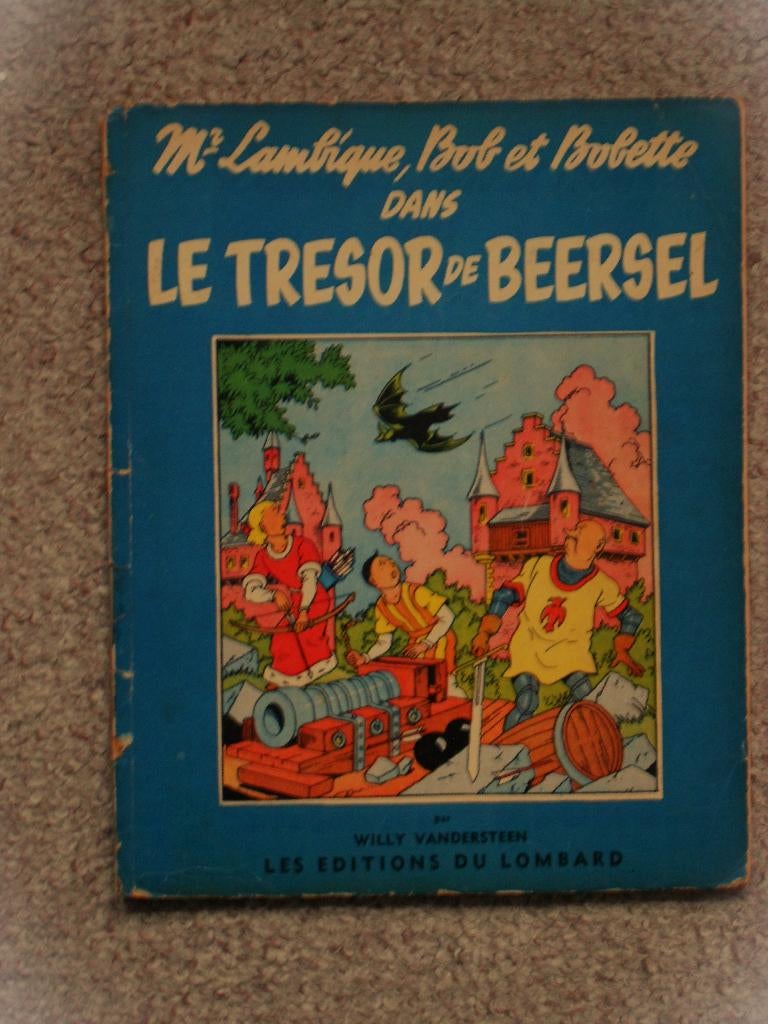 Bob et Bobette - Le Trésor de Beersel -1955 +tek Vandersteen, Enlèvement ou Envoi, Willy Vandersteen, Une BD, Utilisé