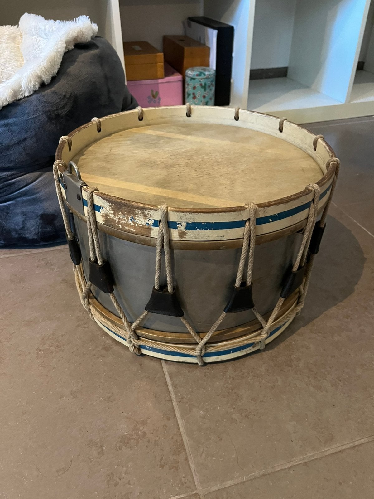 Vintage Oude trommel, Muziek en Instrumenten, Ophalen, Zo goed als nieuw