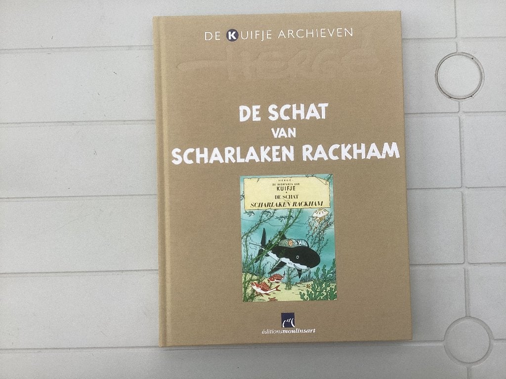 Luxe groot Kuifje strip De schat van Scharlaken Rackham, Boeken, Ophalen of Verzenden, Zo goed als nieuw