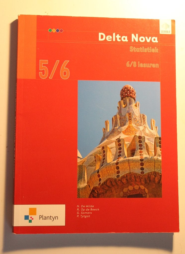 Delta Nova 5/6 Statistiek (6/8 lesuren), Boeken, Ophalen of Verzenden, Zo goed als nieuw, Wiskunde A, N. De Wilde e.a.