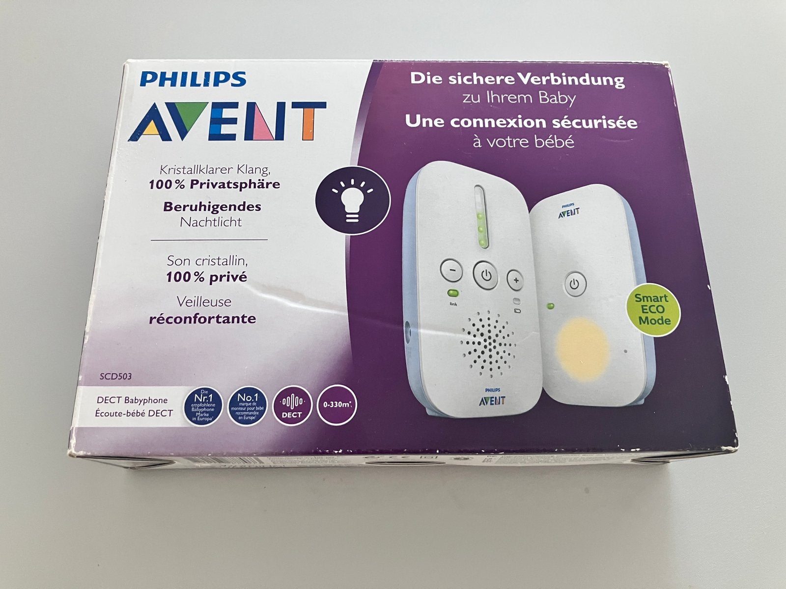 Philips Avent babyphone écoute-bébé SCD503, Enlèvement ou Envoi, Comme neuf