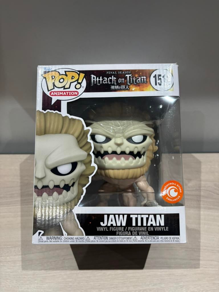 Funko Pop Jaw Titan 1511 Attack on Titan édition crunchyroll, Enlèvement ou Envoi