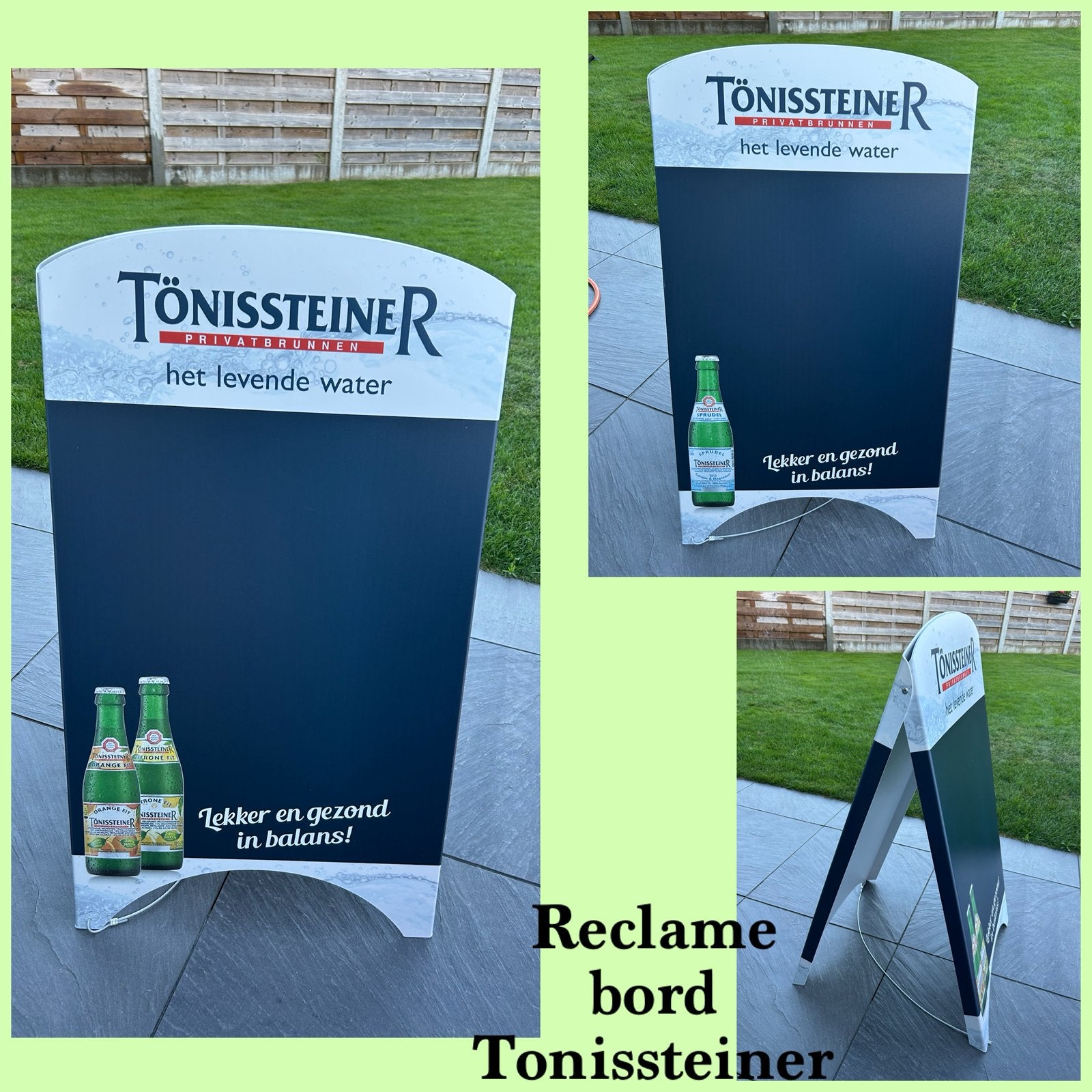 Reclamebord Tonissteiner  Nieuw, Verzamelen, Ophalen, Nieuw, Reclamebord