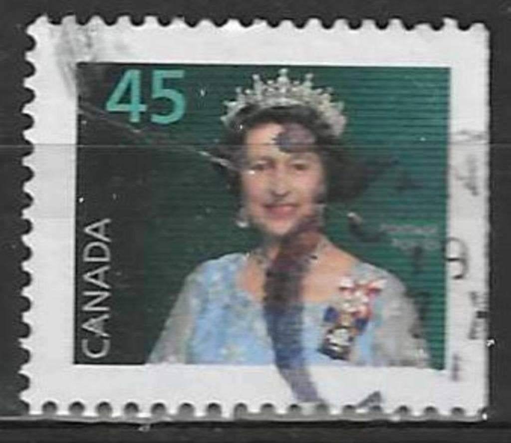 Canada 1995 - Yvert 1418a - Reine Elisabeth - 45 c. (ST), Timbres & Monnaies, Envoi, Affranchi