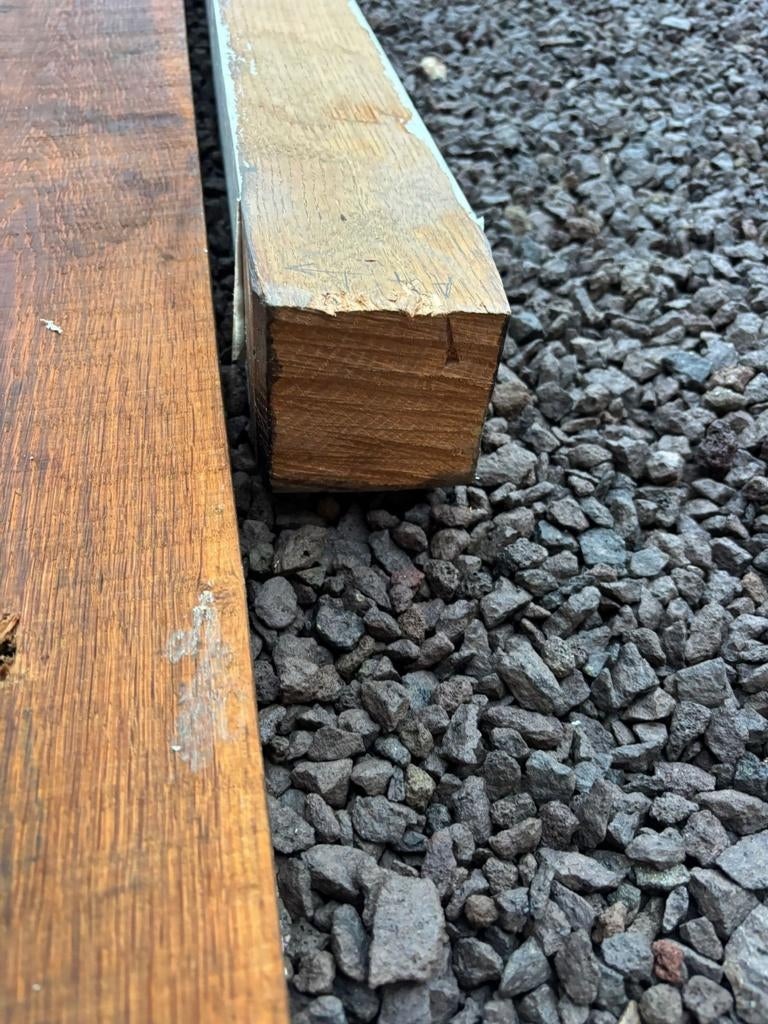 Eiken balken 7 x 3 meter 10 x 2 meter, Ophalen