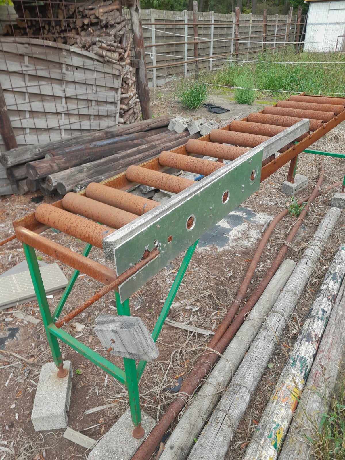 rollertafel rollerbaan, Ophalen, Gebruikt