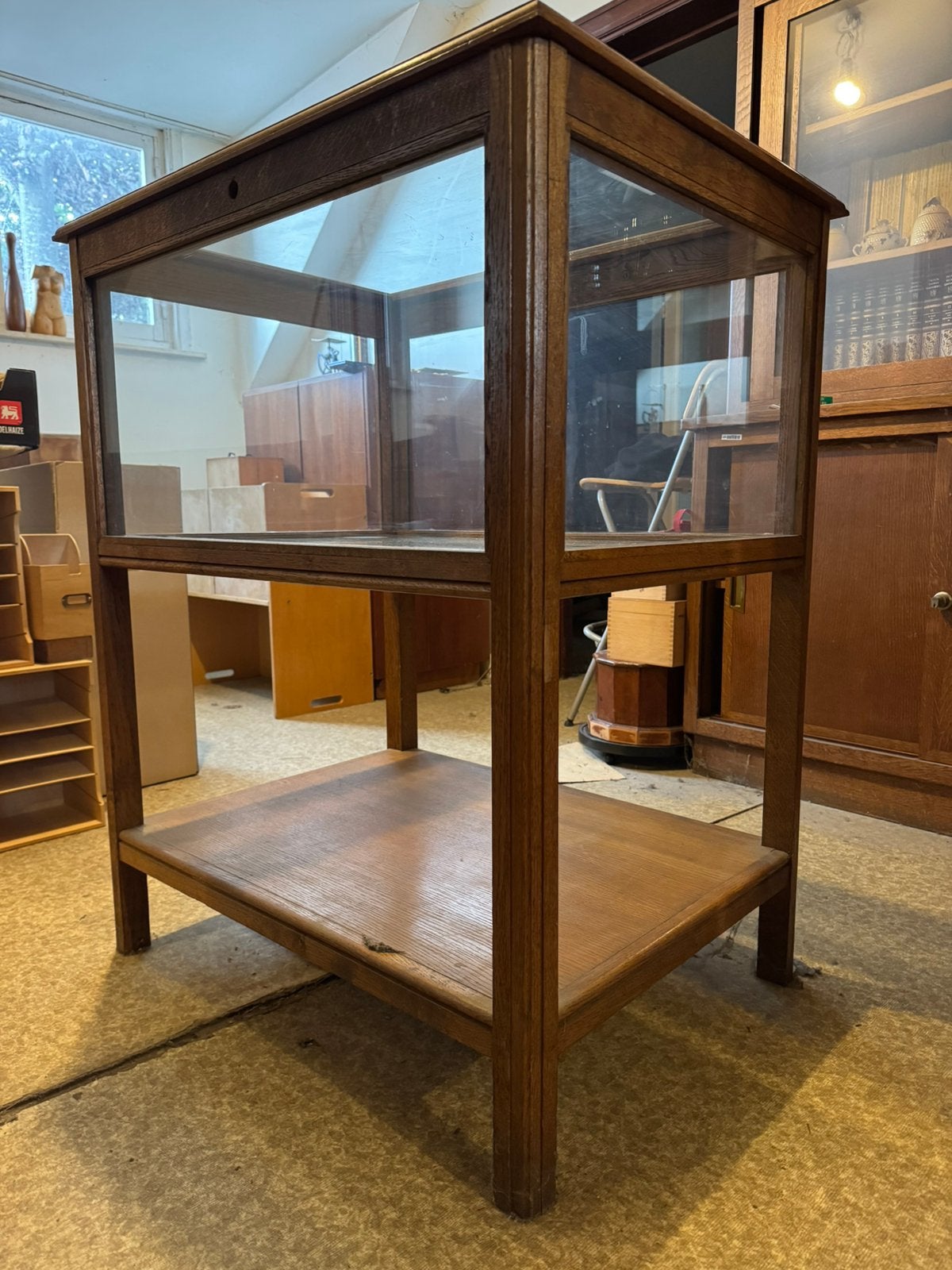 VITRINE EN CHÊNE 🪵, Maison & Meubles, Armoires | Vitrines, Utilisé, Enlèvement