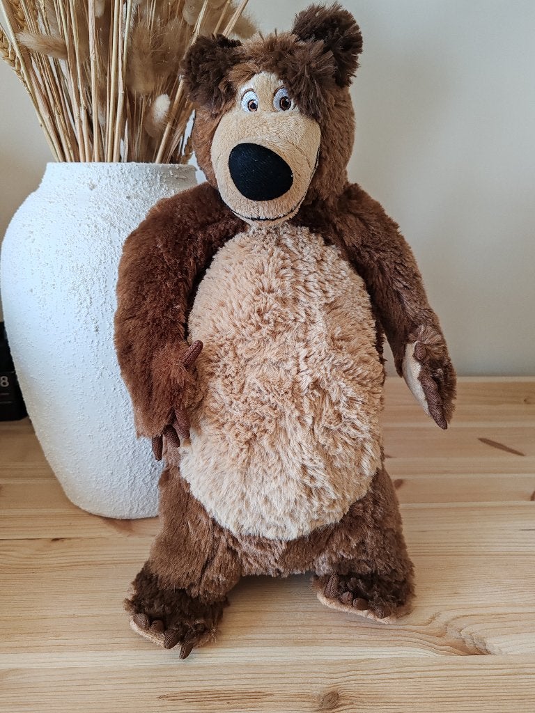 Masha en de beer knuffel, Brun, Enlèvement ou Envoi, Overige karakters, Autres marques