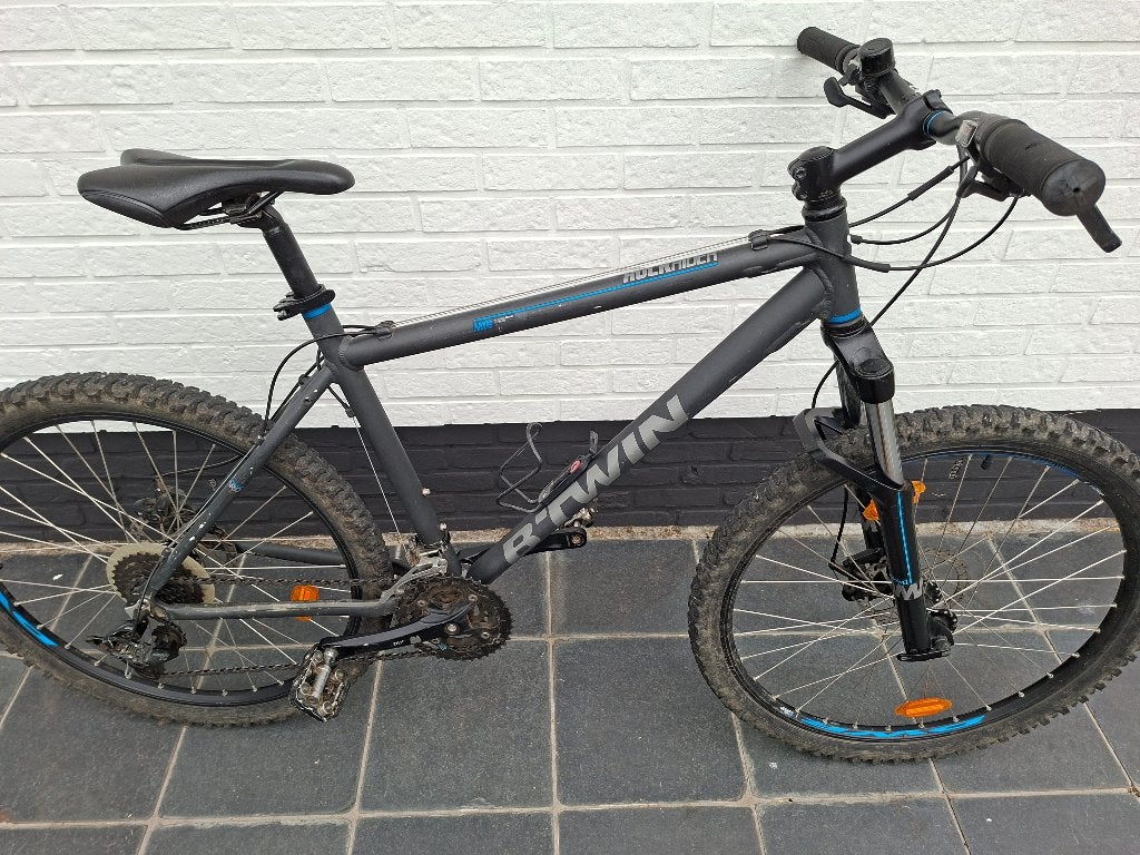 MTB Rockrider 500 B-Twin (maat L en M), Fietsen en Brommers, Ophalen, Gebruikt, Schijfrem, Overige merken