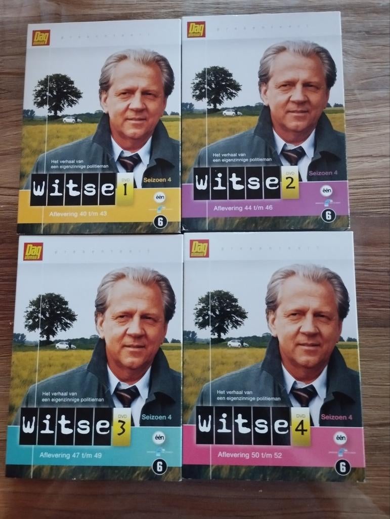 Dvd Witse  seizoen 4 aflevering 40 tem 52  en  Witse de film, Cd's en Dvd's, Ophalen, Zo goed als nieuw