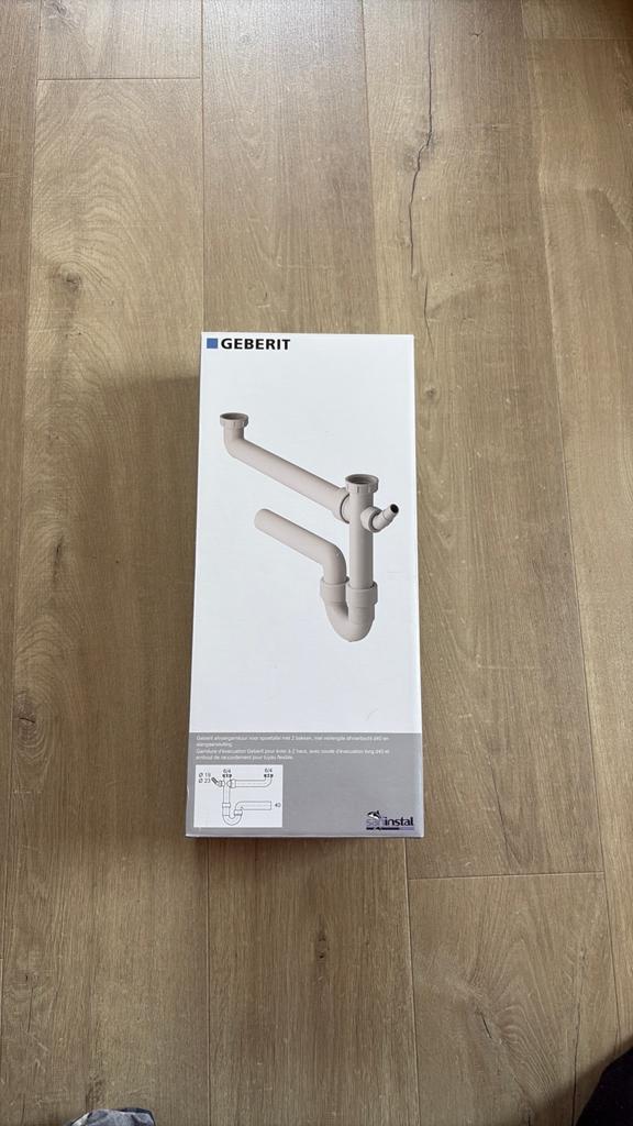 Garniture d’évacuation Geberit pour évier à 2 bacs, Bricolage & Construction, Sanitaire, Enlèvement ou Envoi, Neuf