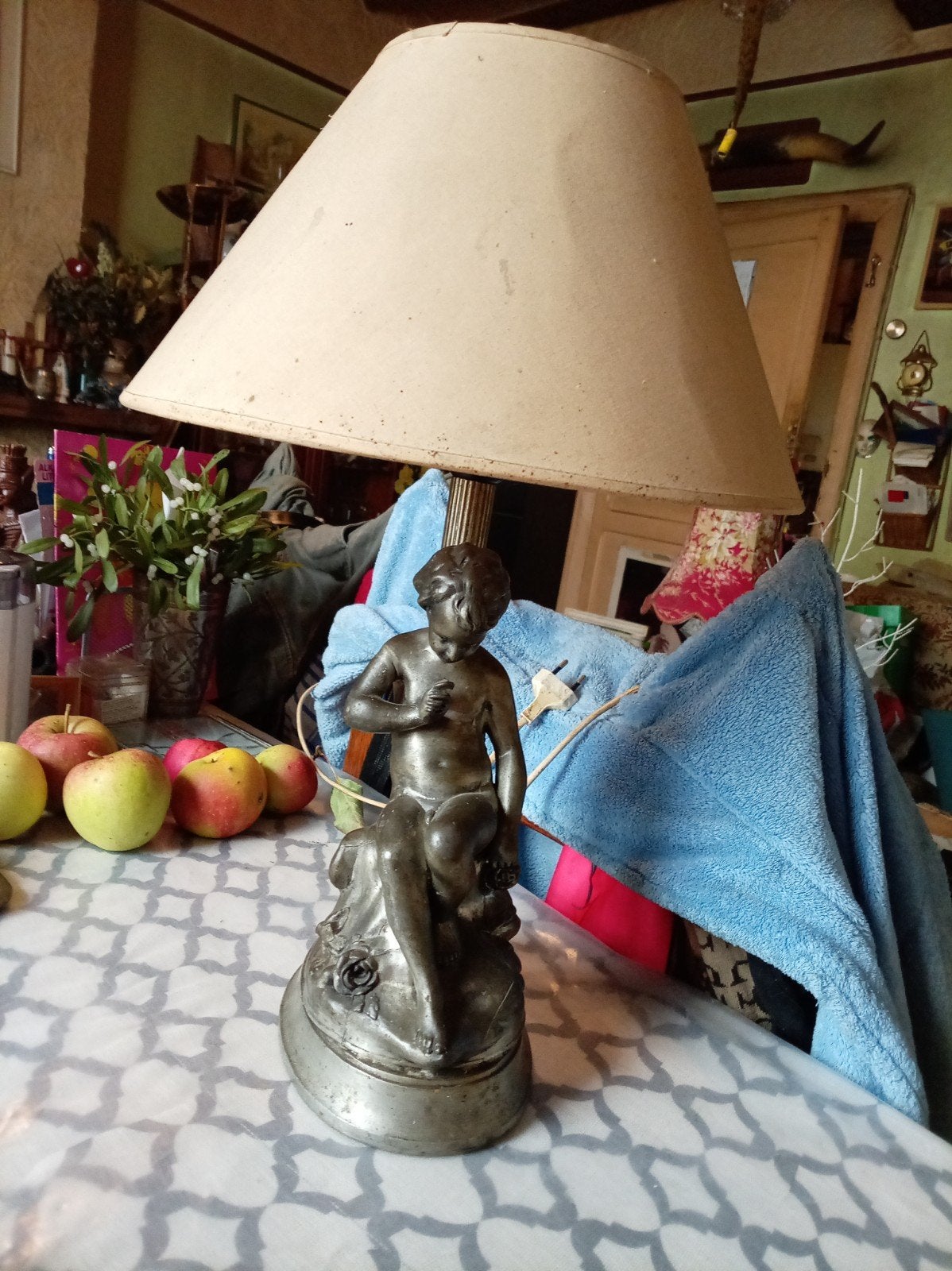 lampe de chevet, Avec abat-jour, Enlèvement, Utilisé, Lampe de chevet