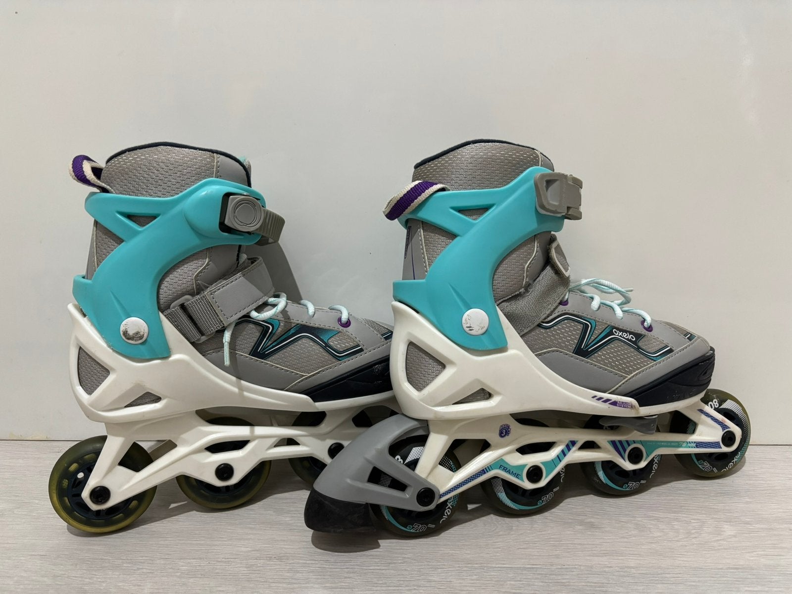 Rollers Patins Oxelo Décathlon ajustables T35-38, Sports & Fitness, Enlèvement, Comme neuf
