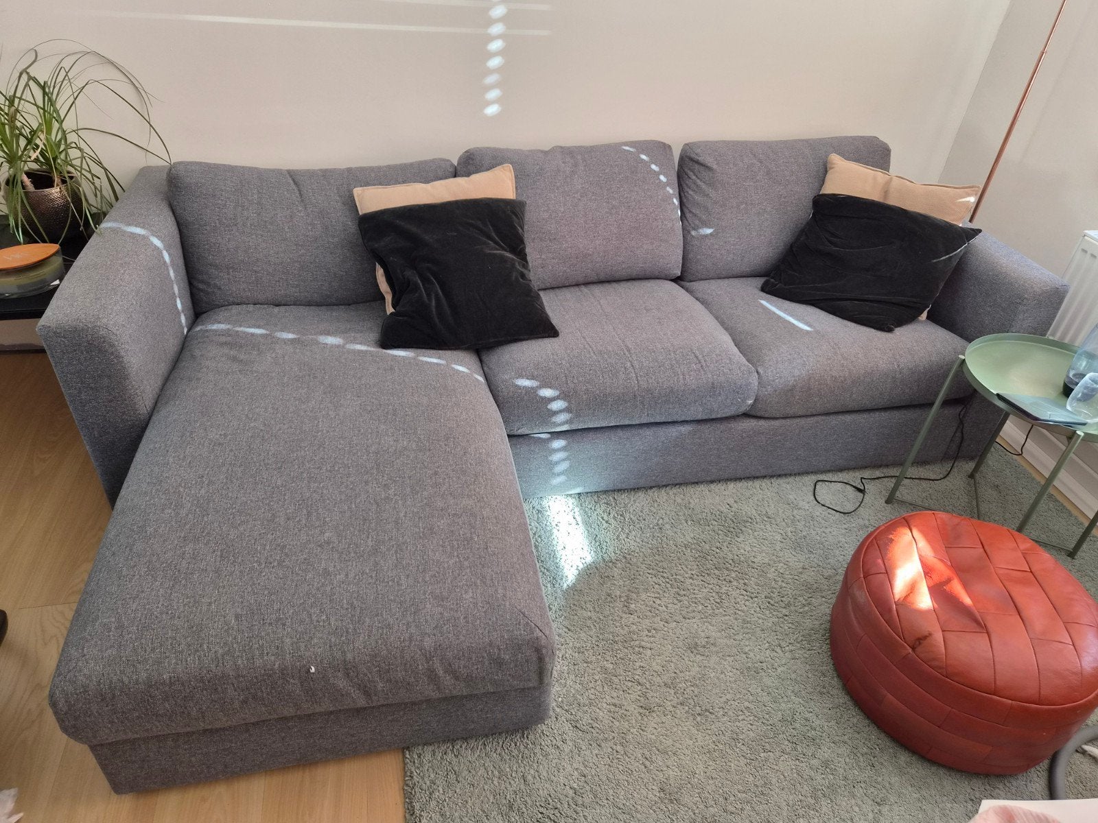 Ikea Vimle 3 zits-bank met chaise longue en opbergruimte, Huis en Inrichting, Ophalen, Gebruikt, Stof, Basic modern